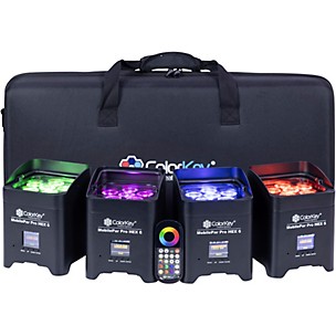 ColorKey MobilePar Pro Hex 6 LED Uplight 4-Pack