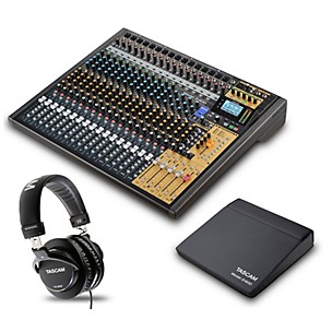 Tascam Model 2400 24-Channel Multitrack Recorder and Mixer With TH-300X Headphones and Dust Cover