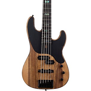 Schecter Guitar Research Model-T 5 Exotic 5-String Black Limba Electric Bass