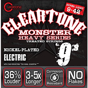 Cleartone Monster Black Series Super Light Electric Guitar Strings