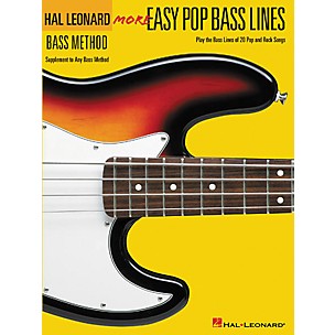 Hal Leonard More Easy Pop Bass Lines Bass Tab Book