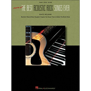 Hal Leonard More Of The Best Acoustic Rock Songs Ever arranged for piano, vocal, and guitar (P/V/G)