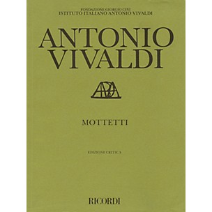 Ricordi Mottetti (Motets) Study Score Series Composed by Antonio Vivaldi Edited by Paul Everett