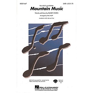 Hal Leonard Mountain Music SAB by Alabama Arranged by Mac Huff