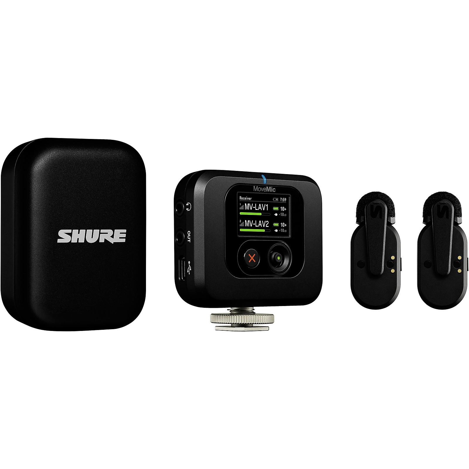 Shure MoveMic Kit Two-Channel Wireless Lavalier Microphone