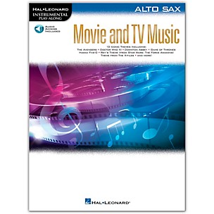 Hal Leonard Movie and TV Music for Alto Sax Instrumental Play-Along Book/Audio Online