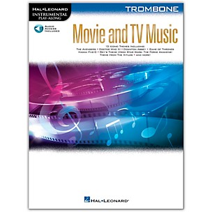 Hal Leonard Movie and TV Music for Trombone Instrumental Play-Along Book/Audio Online