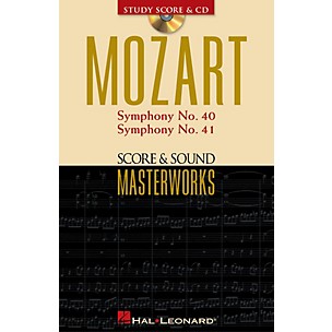 Hal Leonard Mozart - Symphony No. 40 in G Minor/Symphony No. 41 in C Major Study Score with CD by Mozart