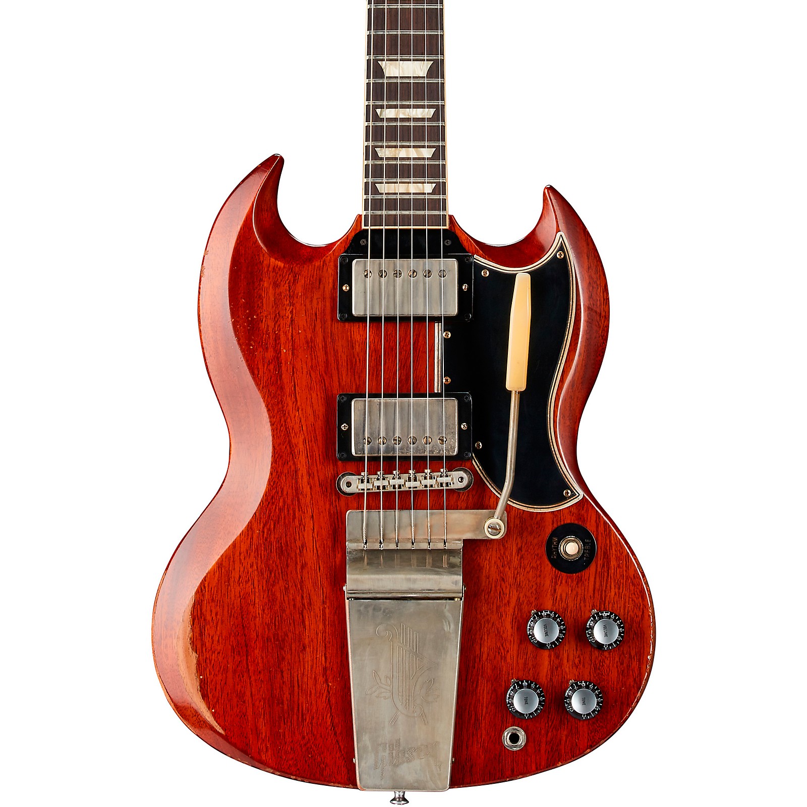 Hard Aged ‘65 SG replica Vibrola-unit Gibson Custom Murphy Lab 1964 SG Standard Reissue With
