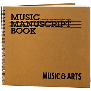 Santorella Music & Arts Spiral 6 Stave Manuscript Book