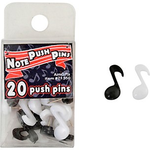 AIM Music Note Push Pins, 20 Pack