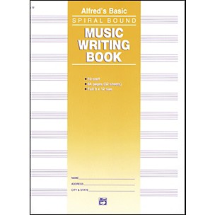 Alfred Music Writing Book (9 x 12) 10-Stave