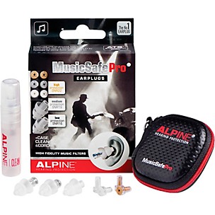 Alpine Hearing Protection MusicSafe Pro Earplugs (Transparent)