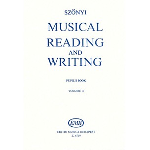 Editio Musica Budapest Musical Reading & Writing - Exercise Book Volume 2 Composed by Erzsébet Szönyi