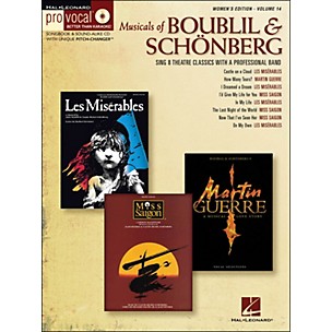 Hal Leonard Musicals Of Boublil & Schonberg - Pro Vocal Series Women's Edition Volume 14 Book/CD