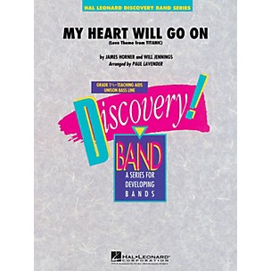 Hal Leonard My Heart Will Go On (Love Theme from Titanic) Concert Band Level 1.5 Arranged by Paul Lavender