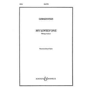 Boosey and Hawkes My Lovely One (Marriage Anthem) SATB Divisi composed by Gerald Finzi