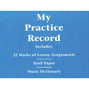 Hal Leonard My Practice Record Book - Includes 32 weeks of lesson assignments and a music dictionary