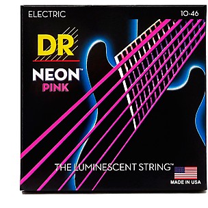 DR Strings NEON Hi-Def Pink SuperStrings Medium Electric Guitar Strings