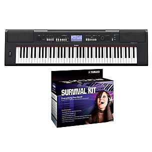 Yamaha NPV60 76-Key Piaggero Portable Digital Piano with Yamaha D2 Survival Kit