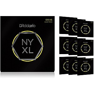 D'Addario NYXL0946 Super Light Top/Regular Bottom 10-Pack Electric Guitar Strings