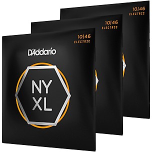 D'Addario NYXL1046 Light 3-Pack Electric Guitar Strings