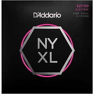 D'Addario NYXL32130 Gauge 6-String Long Scale Electric Bass Strings