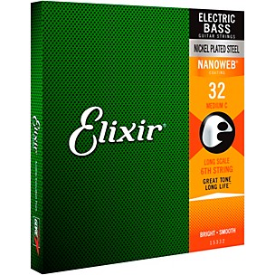 Elixir NanoWeb Single .032 Electric Bass Guitar String