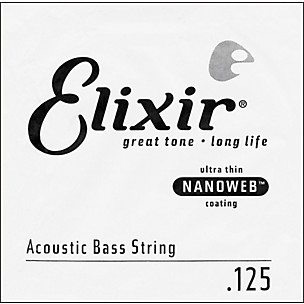 Elixir Nanoweb .125 Single Acoustic Bass String