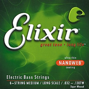 Elixir Nanoweb Bass 6-String Medium Strings