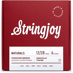 Stringjoy Naturals Phosphor Bronze Acoustic Guitar Strings