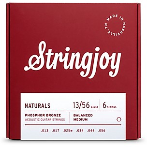 Stringjoy Naturals Phosphor Bronze Acoustic Guitar Strings