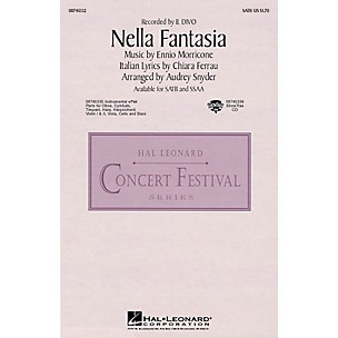 Hal Leonard Nella Fantasia (In My Fantasy) SATB by Il Divo arranged by Audrey Snyder