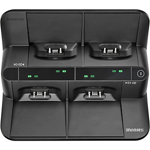 Shure Networked Dock - 4 Bay - Gooseneck