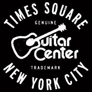 Guitar Center New York City and Times Square GO - White/Black Sticker