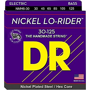 DR Strings Nickel Lo-Riders Medium 6-String Bass Strings