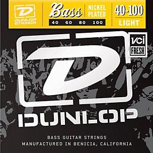 Dunlop Nickel Plated Steel Bass Guitar Strings - Light