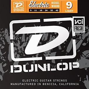 Dunlop Nickel Plated Steel Electric Guitar Strings - Light