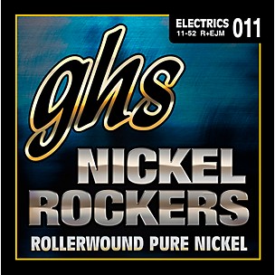 GHS Nickel Rockers Pure Nickle Rollerwound EJ Medium Electric Guitar Strings