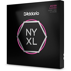 D'Addario Nickel Wound Light 5-String Bass Strings - Super Long Scale