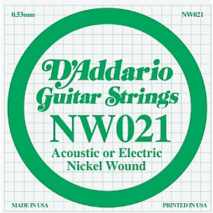 D'Addario Nickel Wound Single String