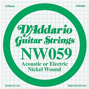 D'Addario Nickel Wound Single String