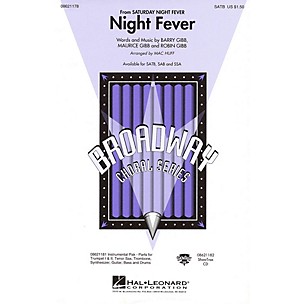 Hal Leonard Night Fever (from Saturday Night Fever) ShowTrax CD by Bee Gees Arranged by Mac Huff