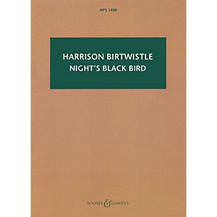 Boosey and Hawkes Night's Black Bird Boosey & Hawkes Scores/Books Series Softcover Composed by Harrison Birtwistle