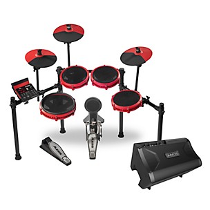 Alesis Nitro Max 8-Piece Electronic Drum Set With Bluetooth, BFD Sounds & DA2108 Drum Amp