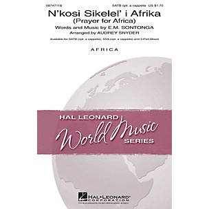 Hal Leonard N'kosi Sikelel' I Afrika (Prayer for Africa) SSA Optional a cappella Arranged by Audrey Snyder