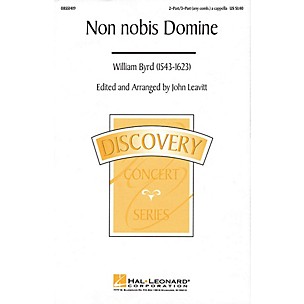 Hal Leonard Non Nobis Domine (2-Part/3-Part a cappella) 2 Part / 3 Part A Cappella arranged by John Leavitt