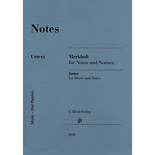 G. Henle Verlag Notes (A Miniature Booklet of 8-Stave Manuscript Paper) Henle Edition Series Softcover