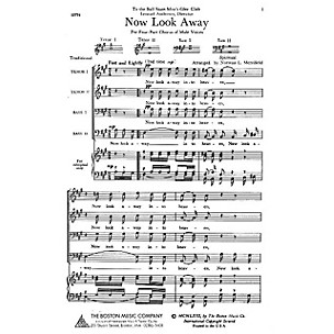 Boston Music Now Look Away TTBB Arranged by Norman L. Merrifield