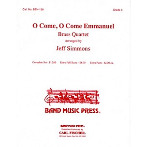 Band Music Press O Come, O Come Emmanuel Concert Band Level 3 Arranged by Jeff Simmons
